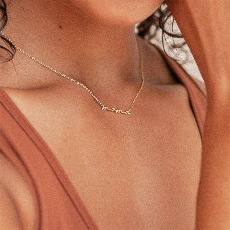 Script "mama" Necklace - Image 7