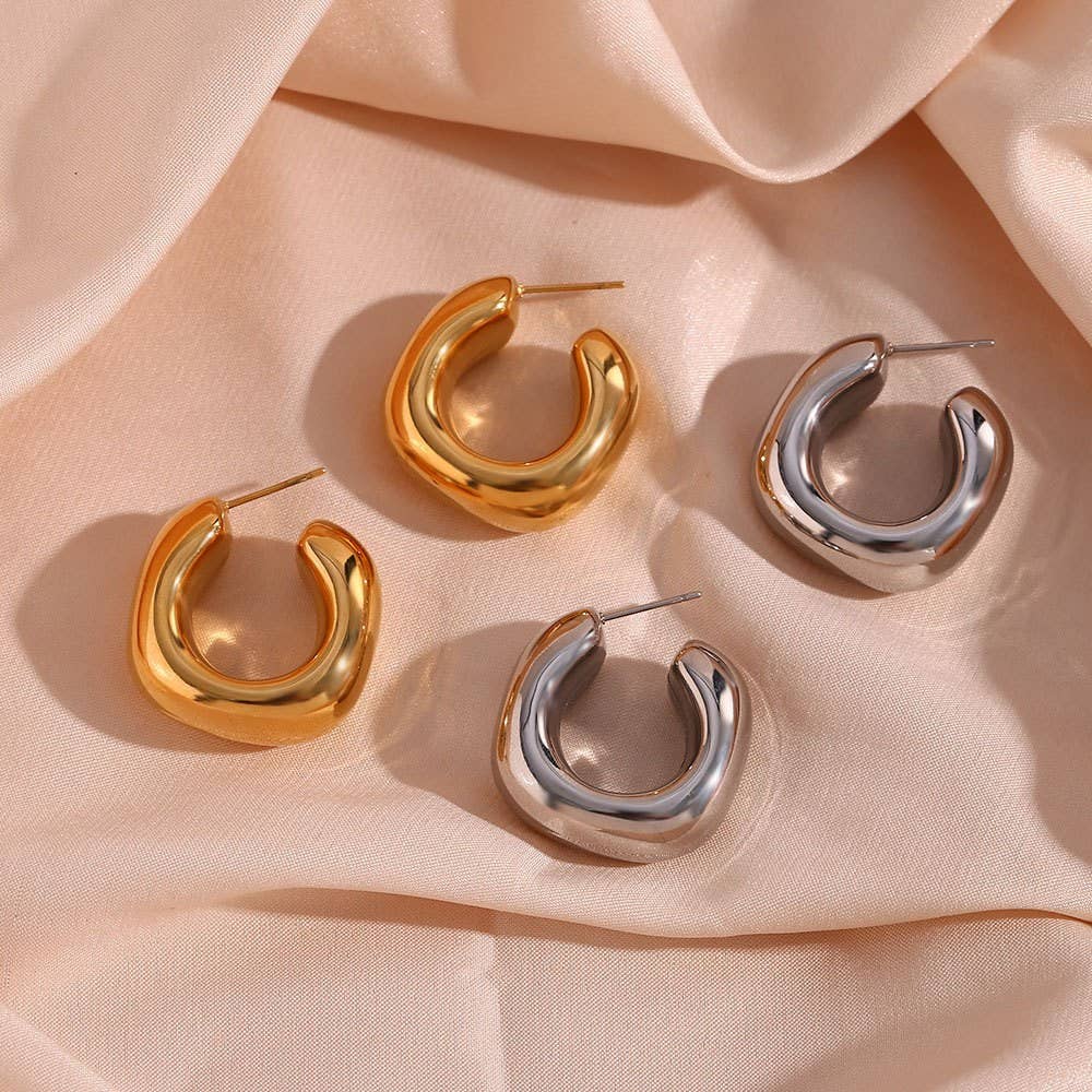 Puff Square Hoops - Image 2