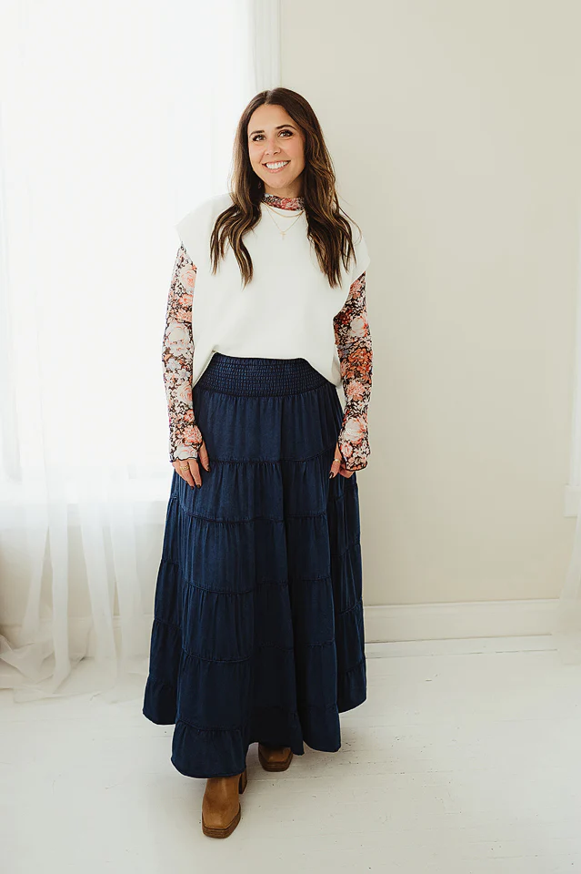 Grace Tiered Maxi Skirt - Image 5