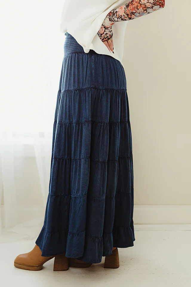 Grace Tiered Maxi Skirt - Image 6