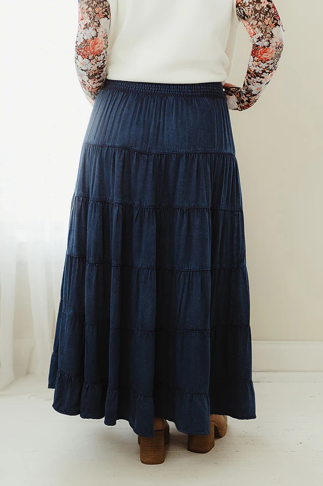 Grace Tiered Maxi Skirt - Image 7