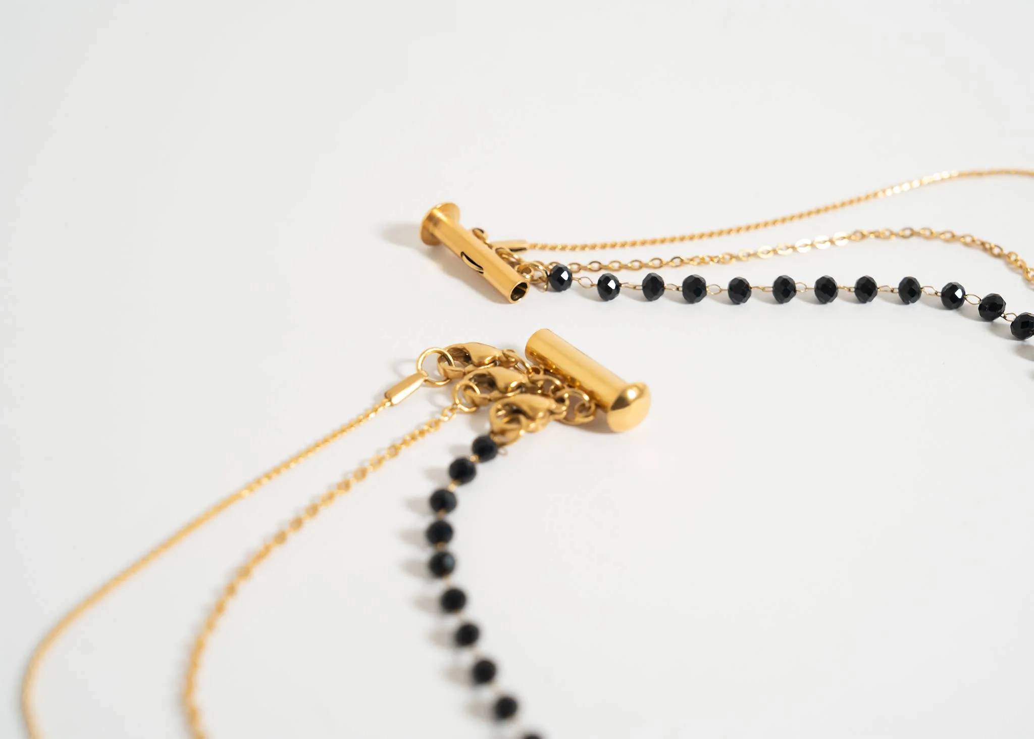 3 Row Layering Necklace Magnetic Clasp - Image 5