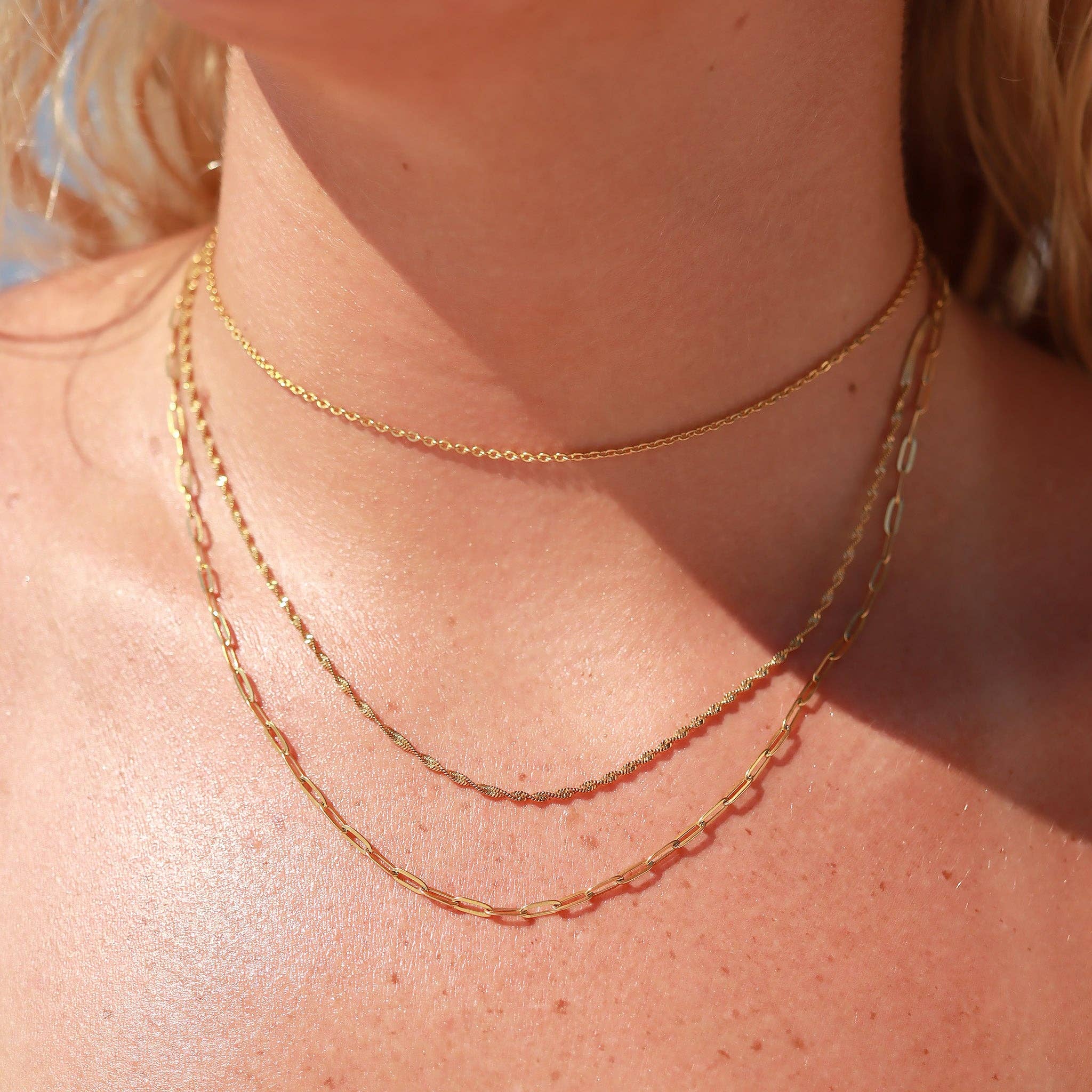 3 Row Layering Necklace Magnetic Clasp - Image 6