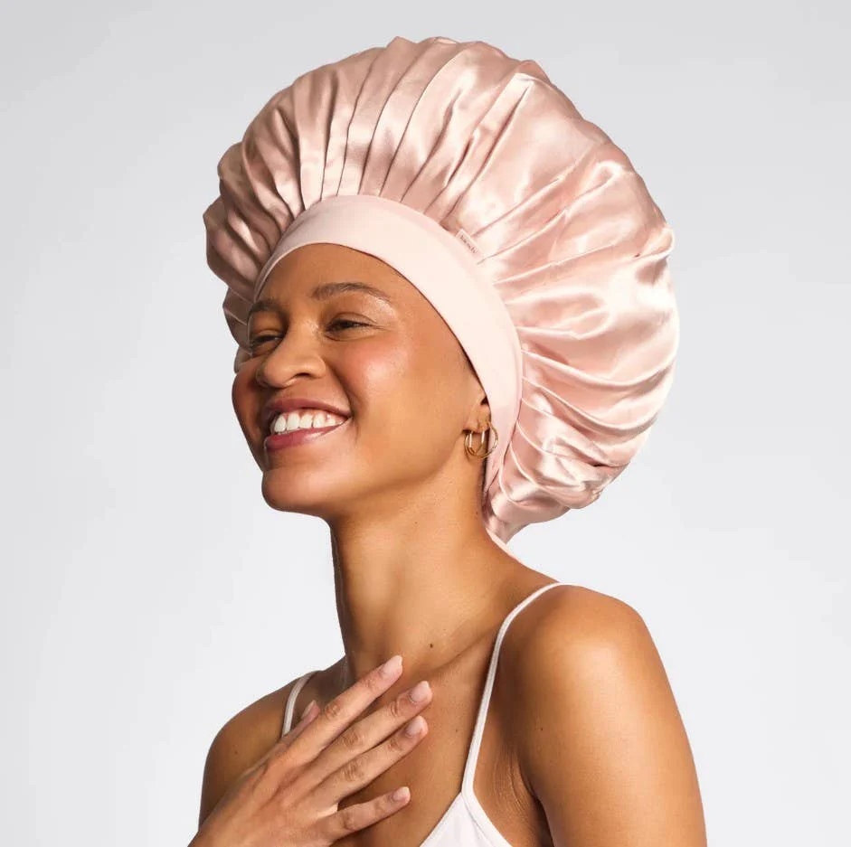 Adjustable Satin Bonnet - Blush - Image 2