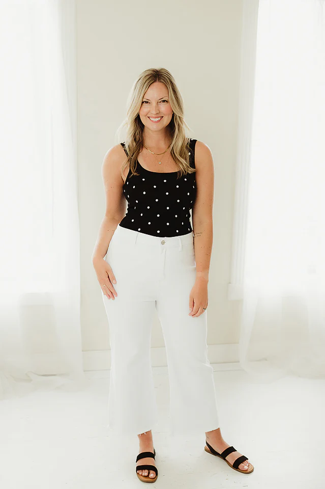 Black Polka Dot Cami - Image 2