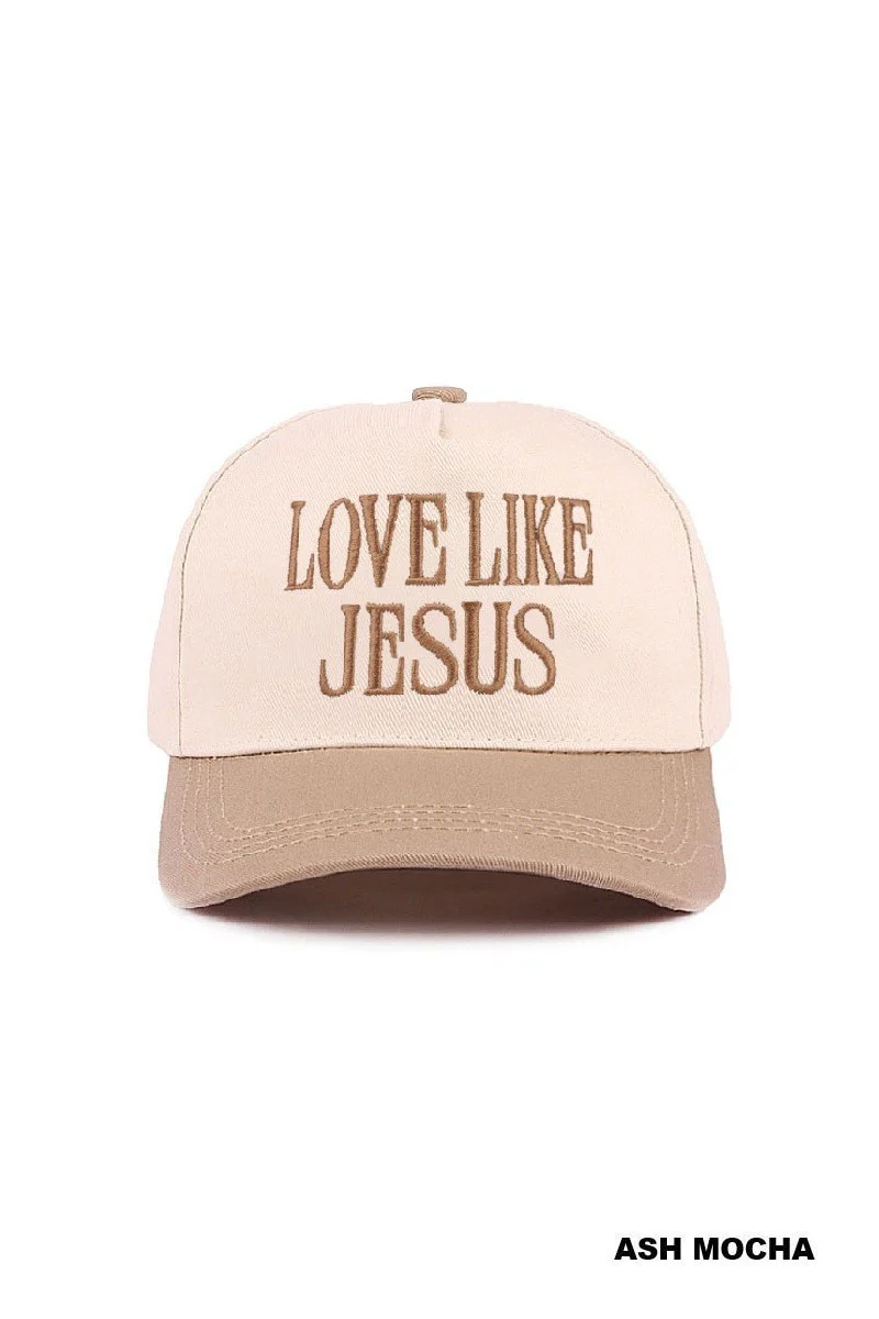 Ash Mocha "LOVE LIKE JESUS" Hat - Image 3