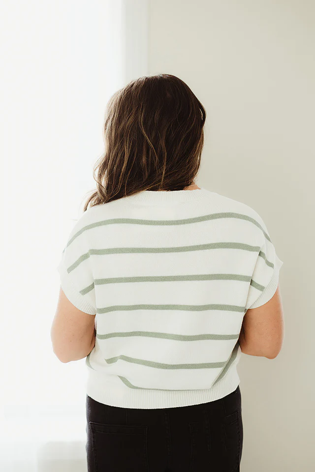 Sage Portside Cap Sleeve Knit - Image 4