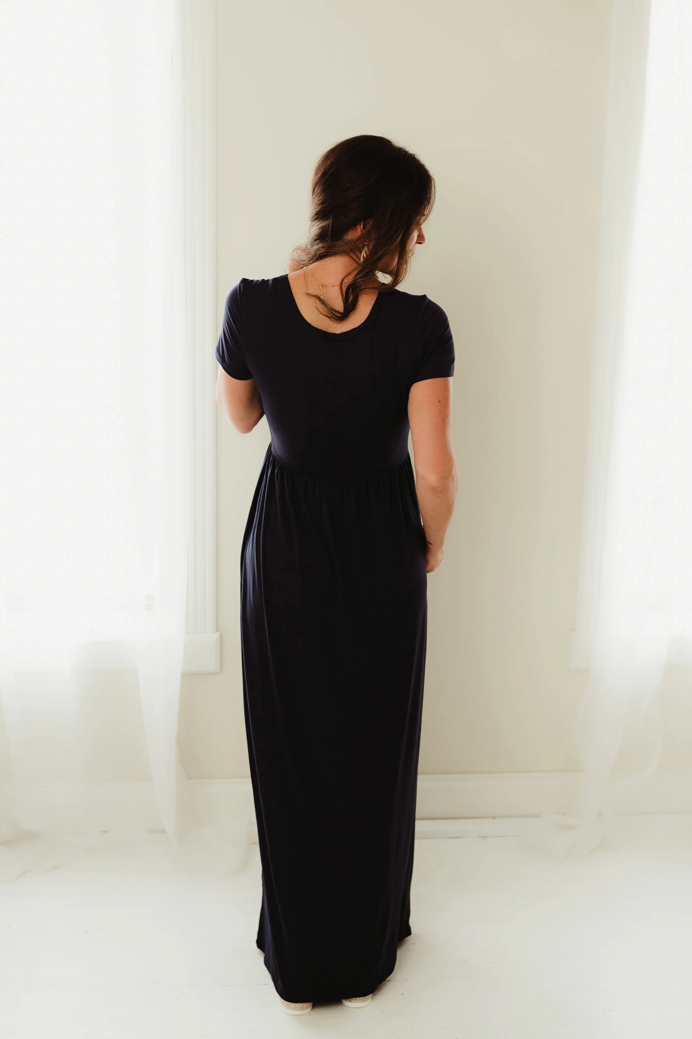 Navy Simple Statement Maxi - Image 3