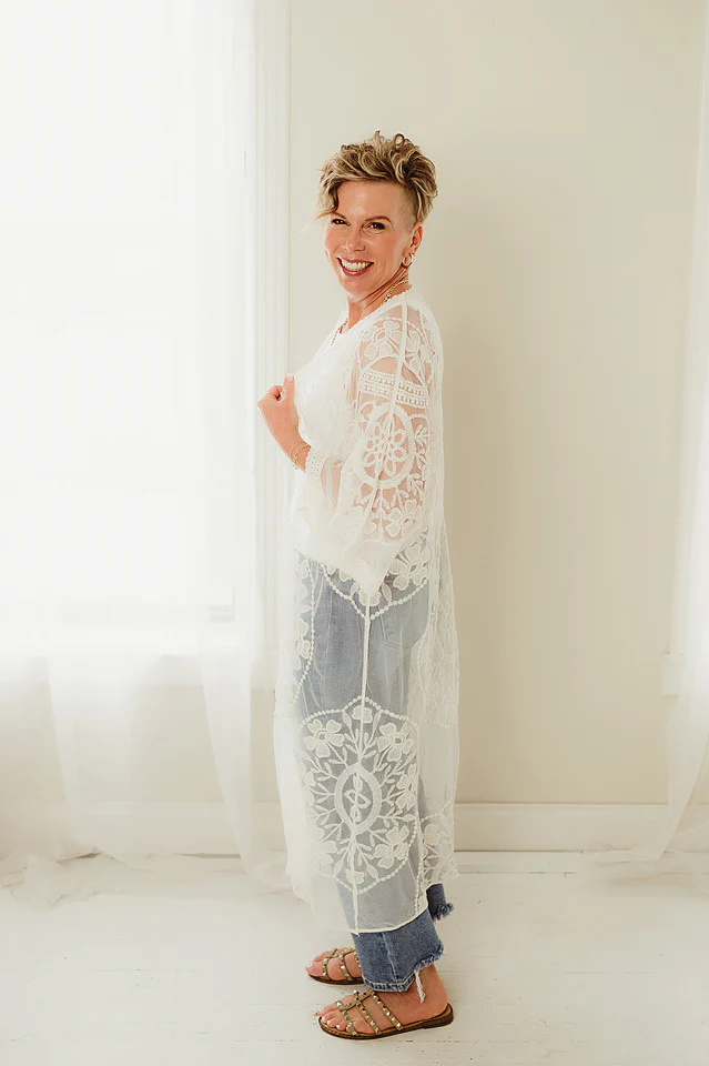 Romance Lace Kimono - Image 2