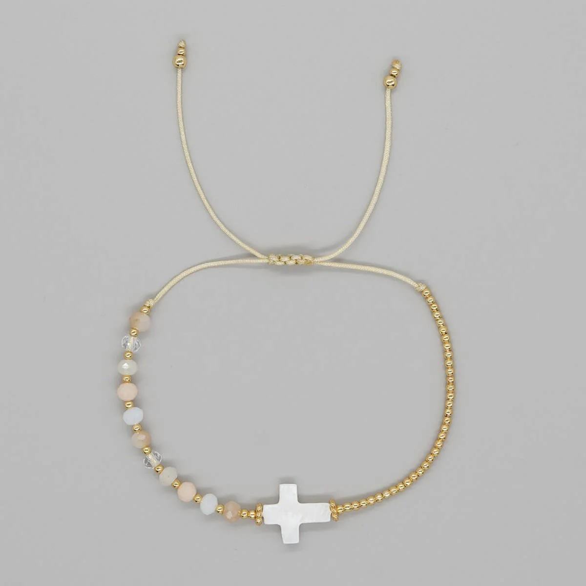 Boho Cross Charm Bracelet - Image 3