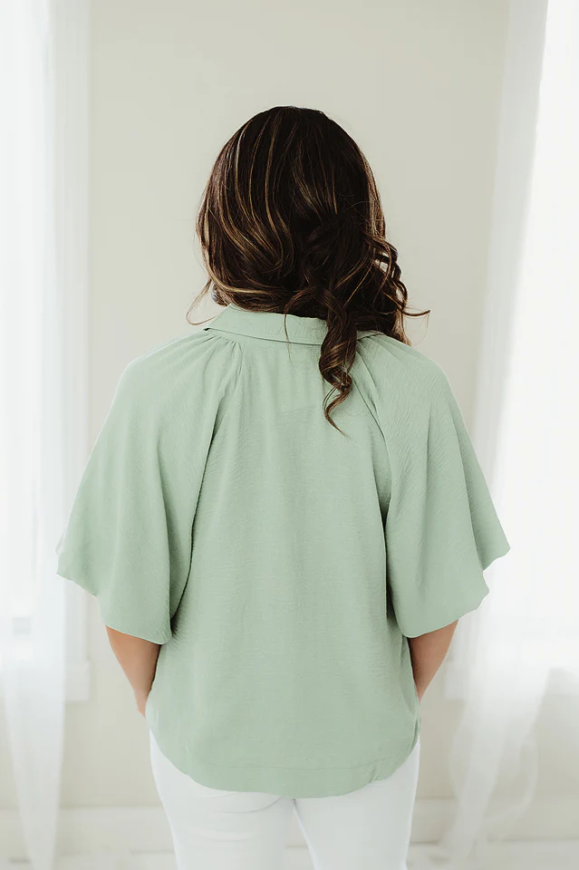 Mint Bubble Button Down - Image 4