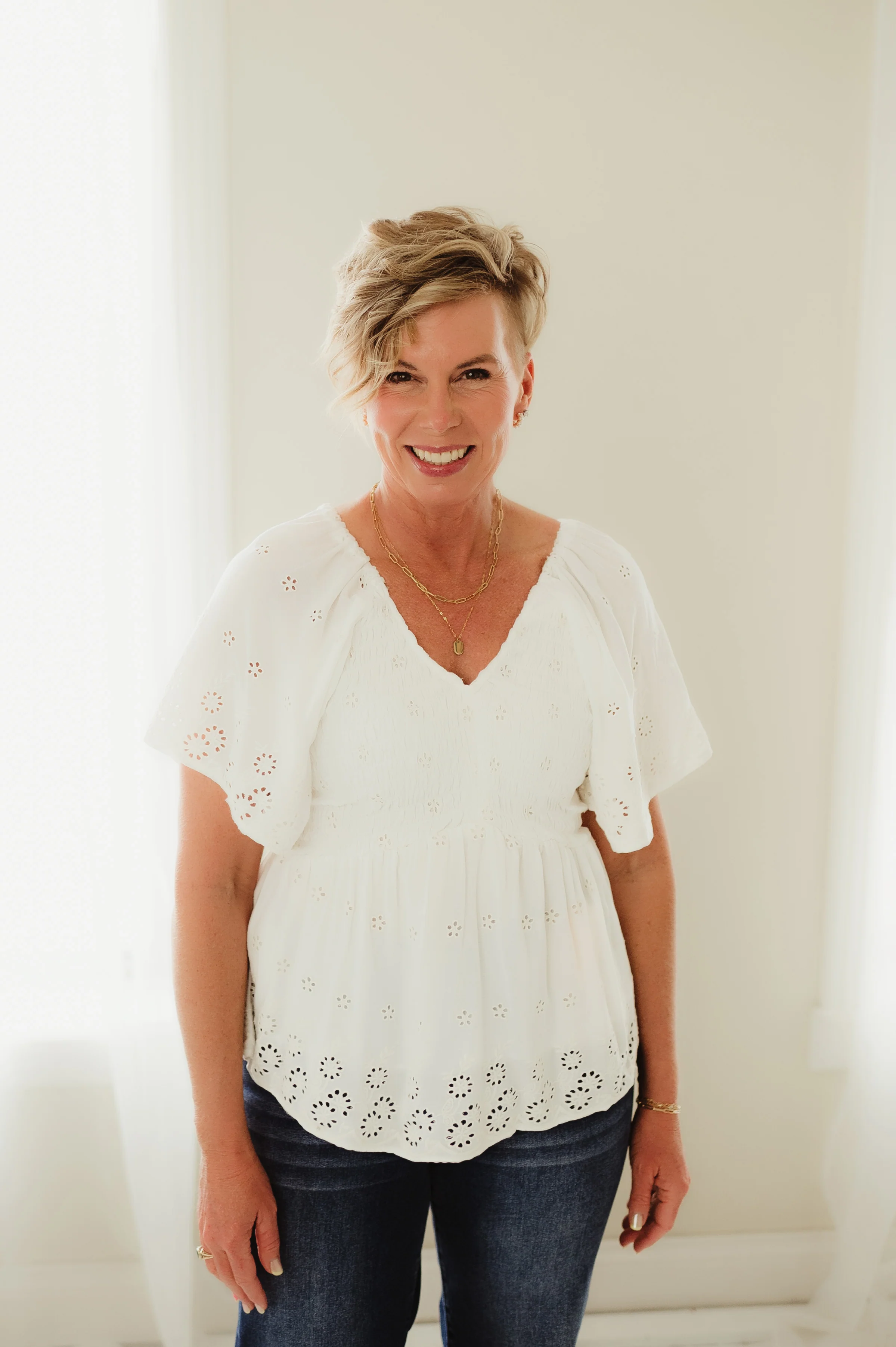 White Romantic Charm Blouse