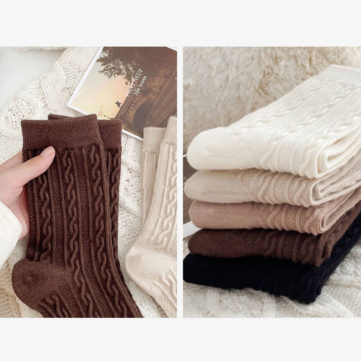 Cashmere Crew Socks - Image 11
