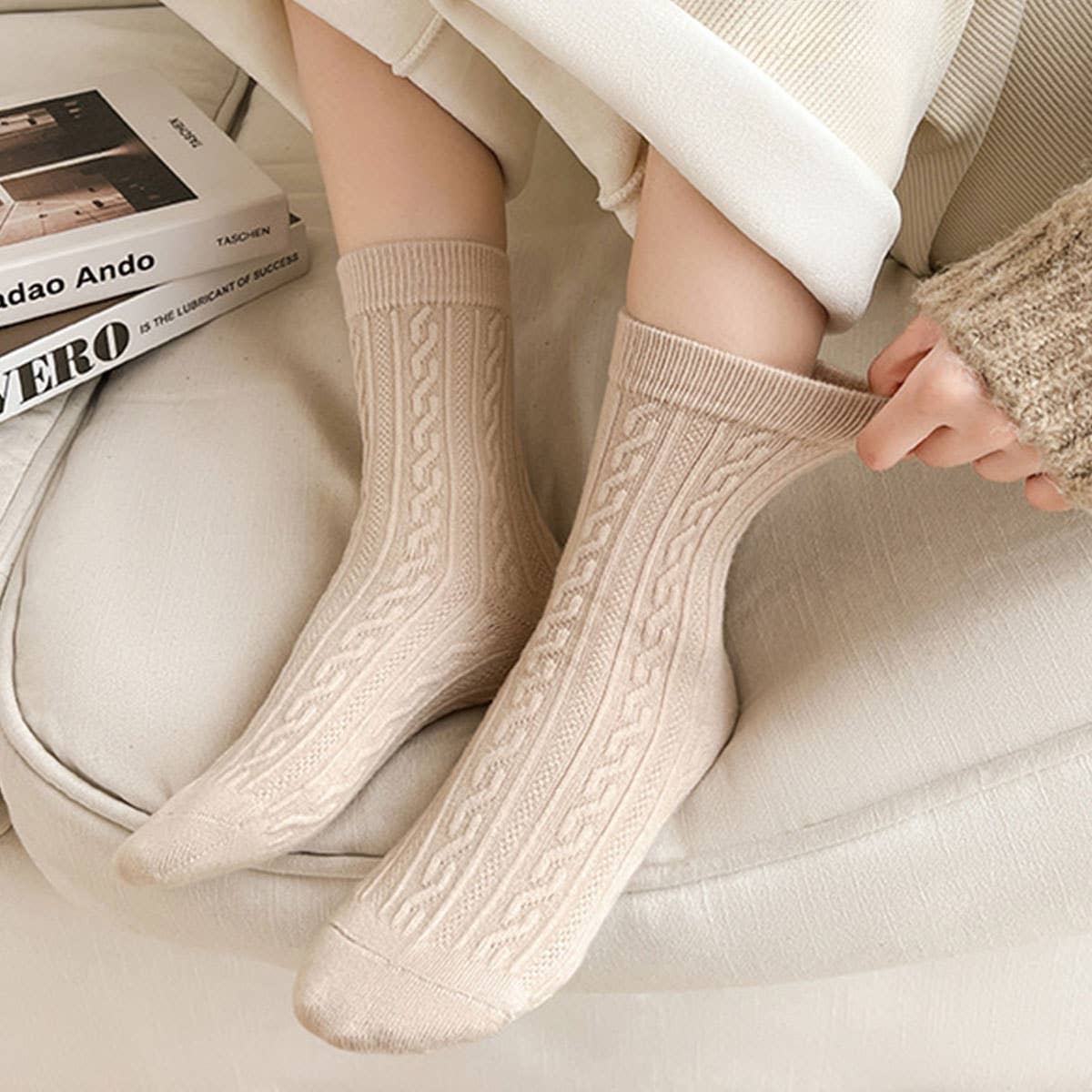 Cashmere Crew Socks - Image 9