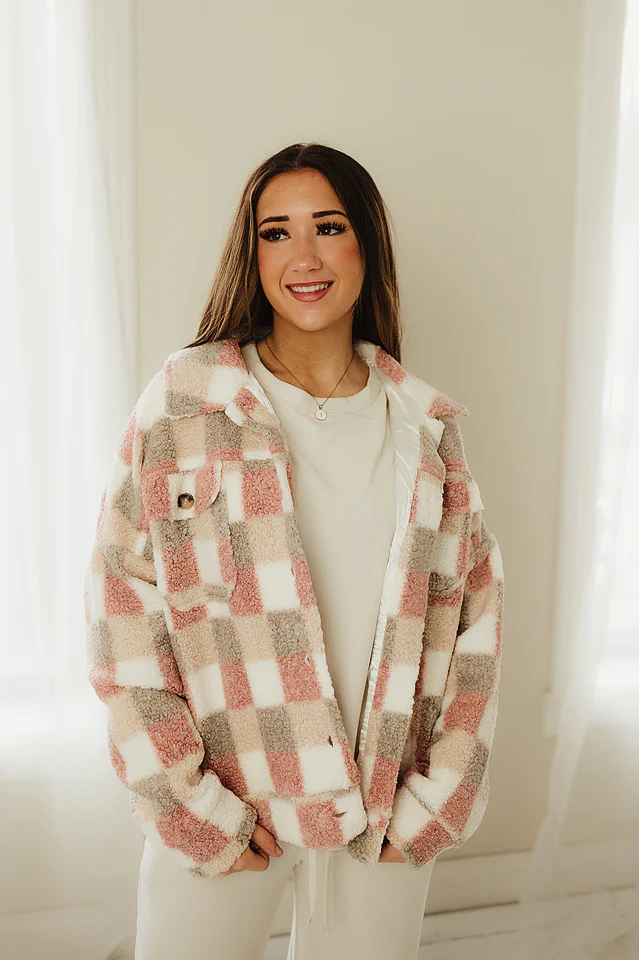 Checkered Teddy Jacket