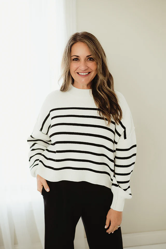 Chic Stripe Sweater - Image 3