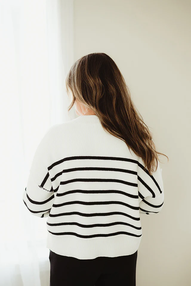 Chic Stripe Sweater - Image 6