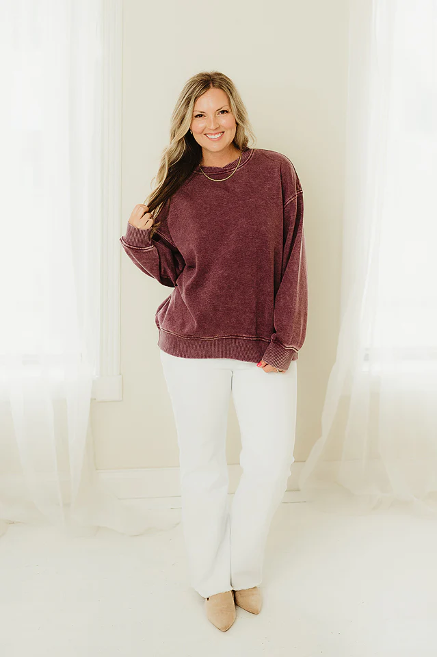 Brown Cozy Comfort Pullover - Image 17