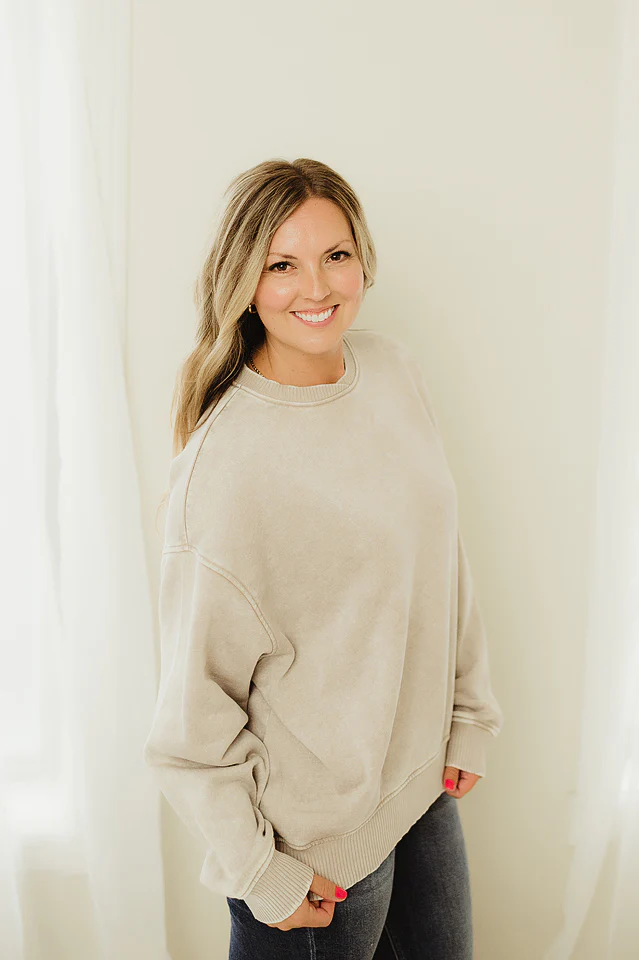 Brown Cozy Comfort Pullover - Image 24