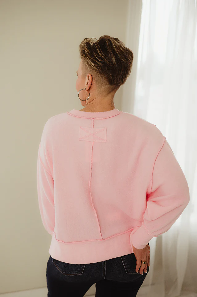 Dark Pink Cozy Core Sweater - Image 3