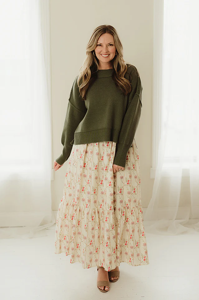 Olive Cozy Horizon Sweater - Image 5