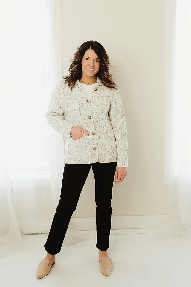 Cozy Pocket Drape Cardigan - Image 2