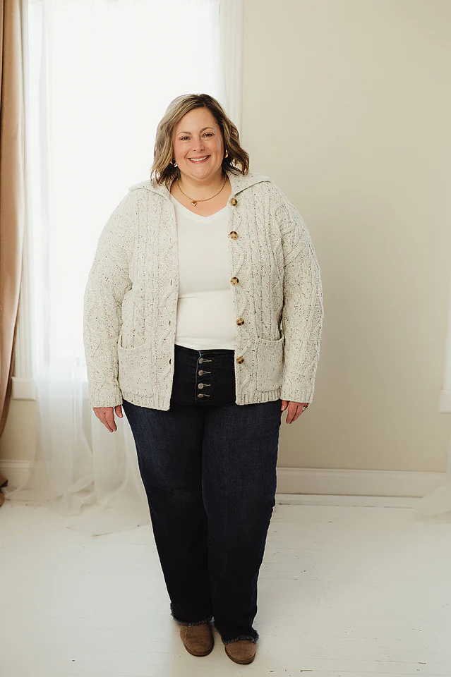 Cozy Pocket Drape Cardigan - Image 6