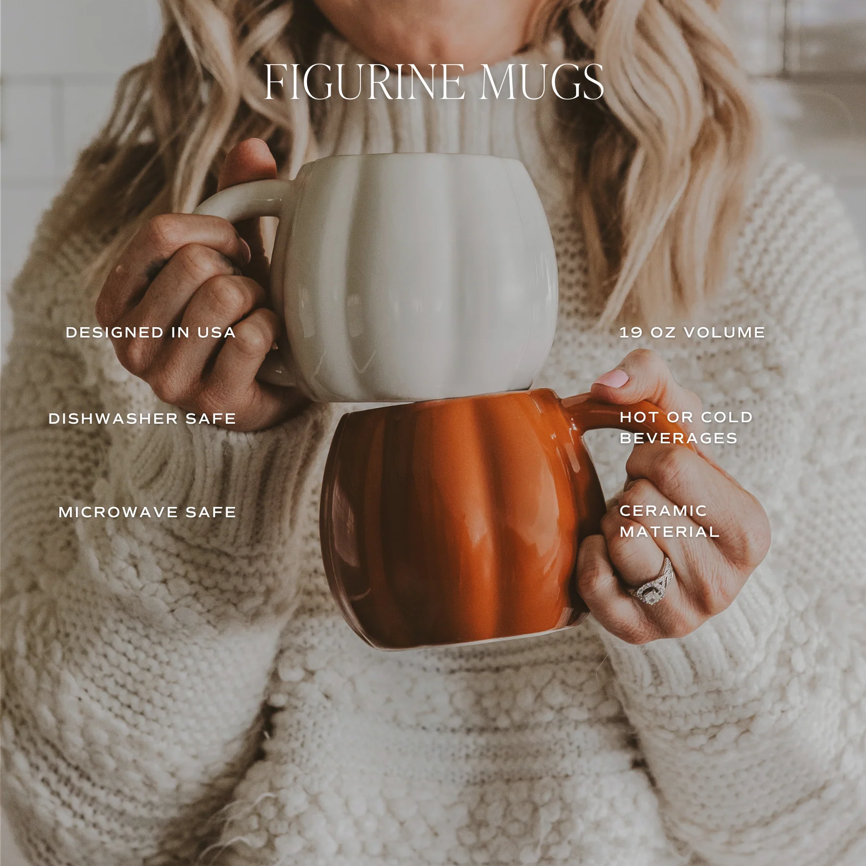 Cream Pumpkin Mug - Image 4