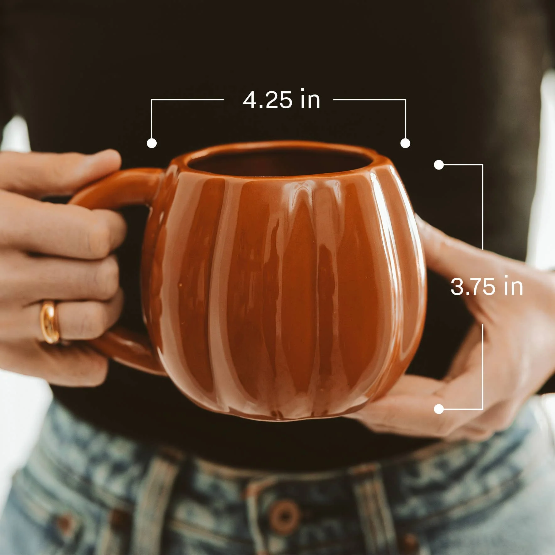 Cream Pumpkin Mug - Image 5