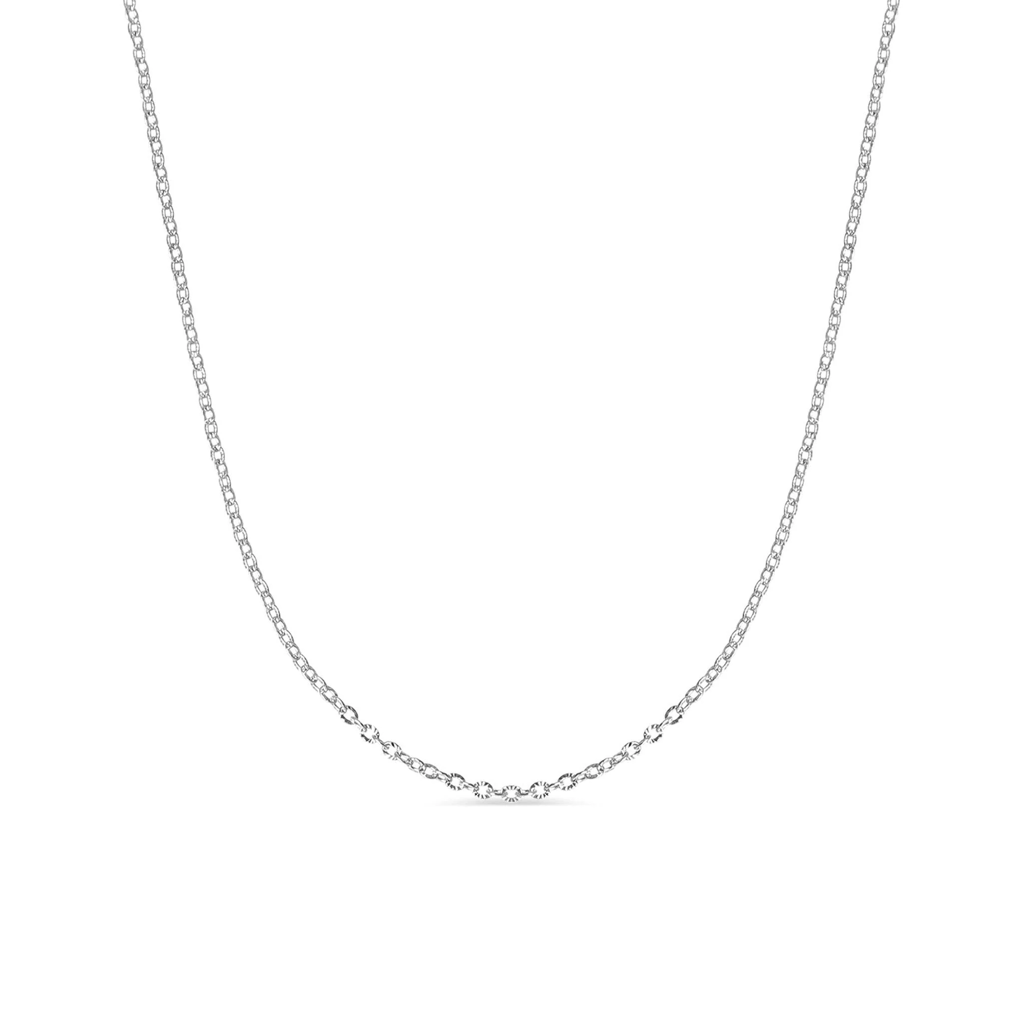 Crimped Oval Chain Necklace - Image 2