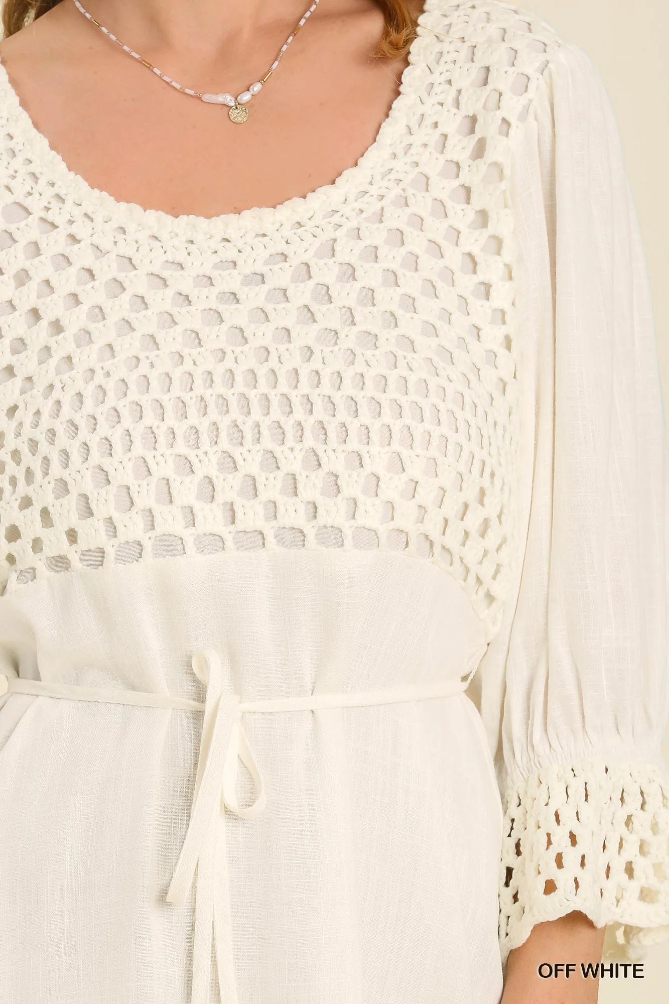 Crochet Overlay Dress - Image 4