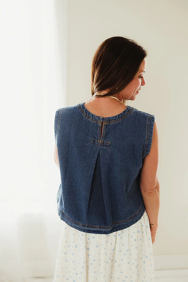 Denim Statement Tank - Image 4