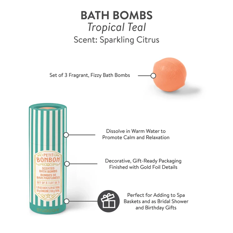 Dreamy Teal Citrus Bath Bombs - Image 2