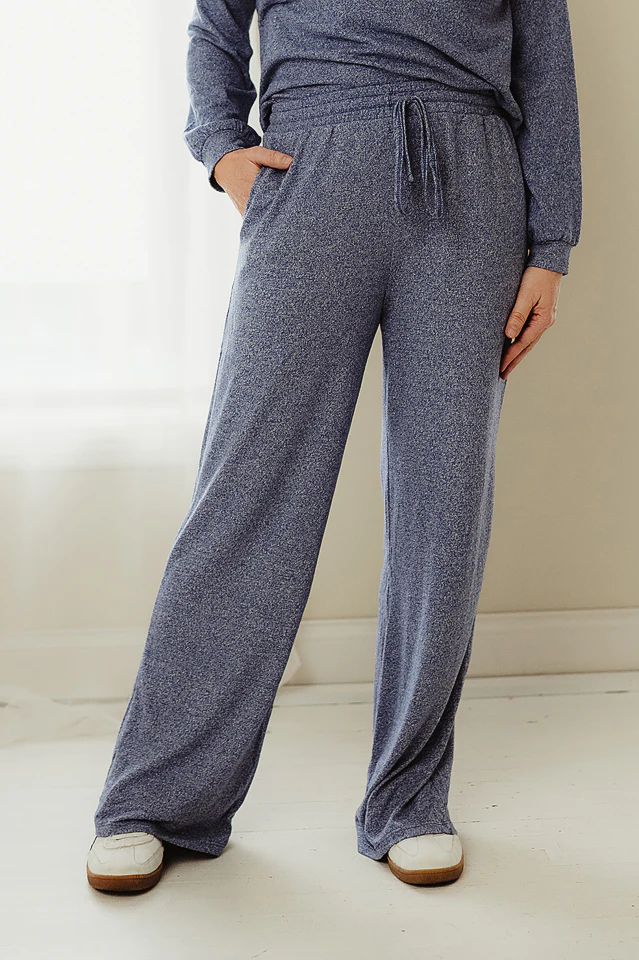 Light Navy Soft Melange Lounge Set - Image 5