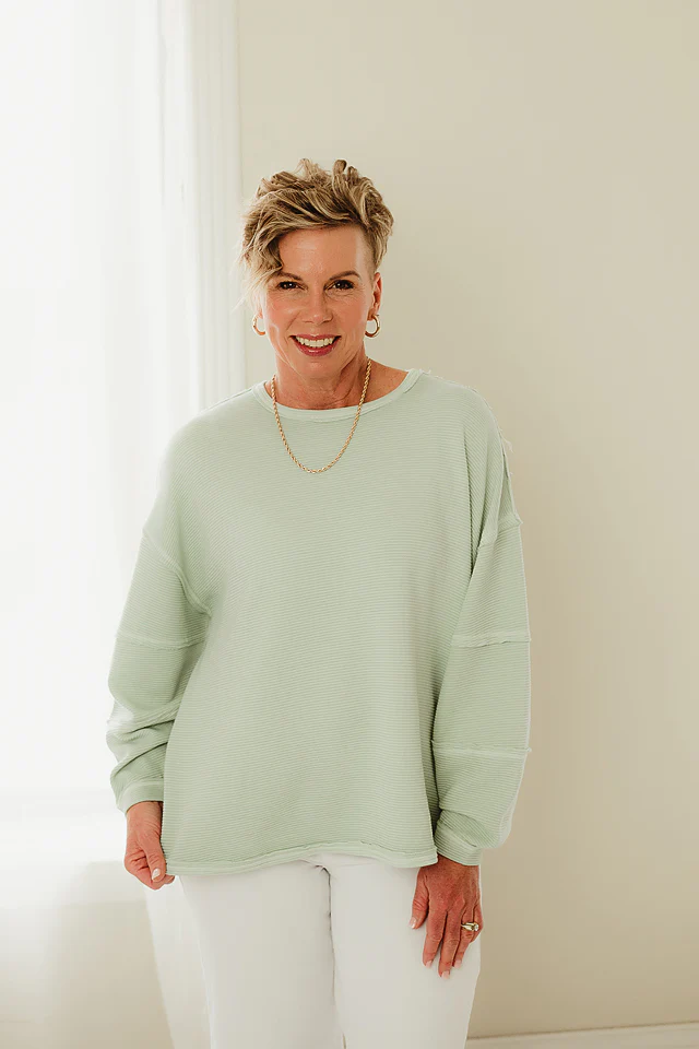 Mint Haven Hi-Lo Pullover