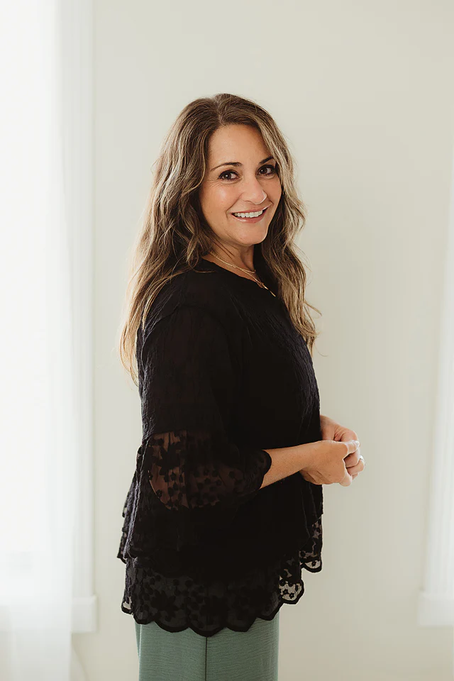 Black Felicity Lace Tiered Blouse - Image 2