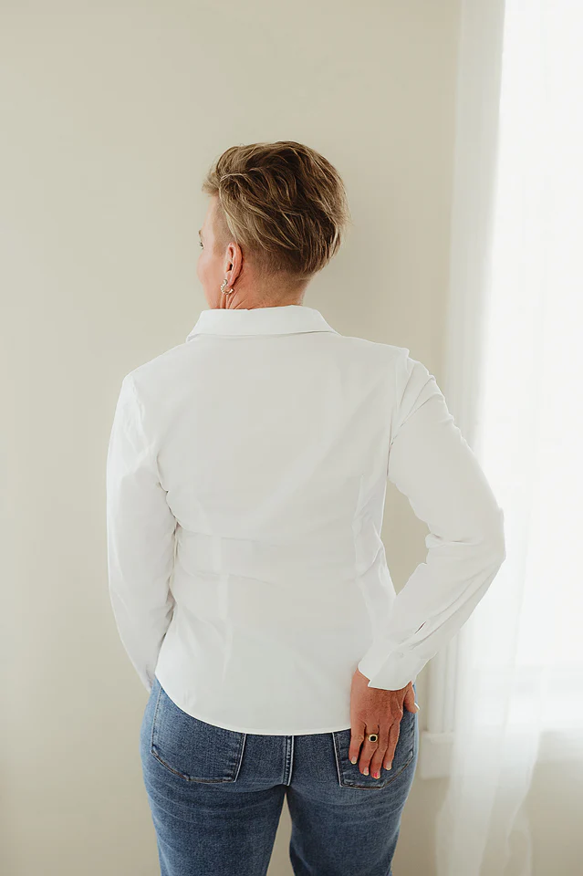 Feminine Flow Peplum Blouse - Image 2
