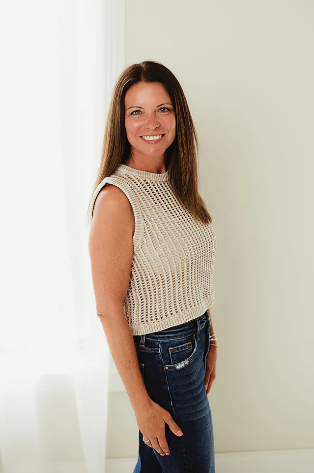 Light Mocha Femme Weave Top - Image 2