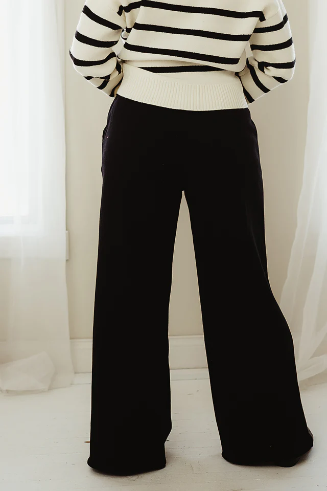 Fleece Wide Leg Sweatpants - Image 4
