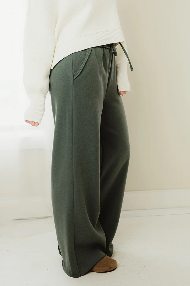 Fleece Wide Leg Sweatpants - Image 5