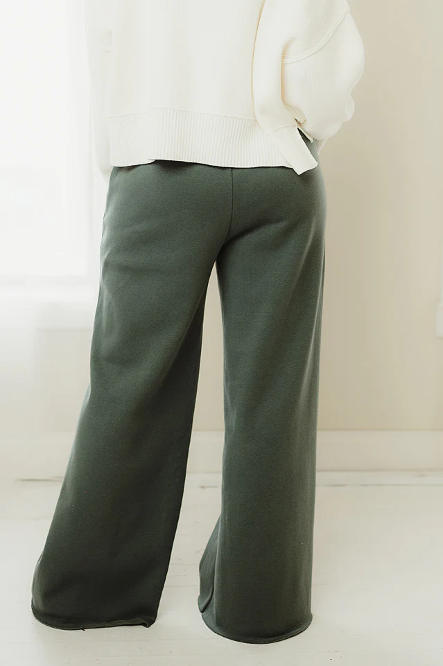 Fleece Wide Leg Sweatpants - Image 7