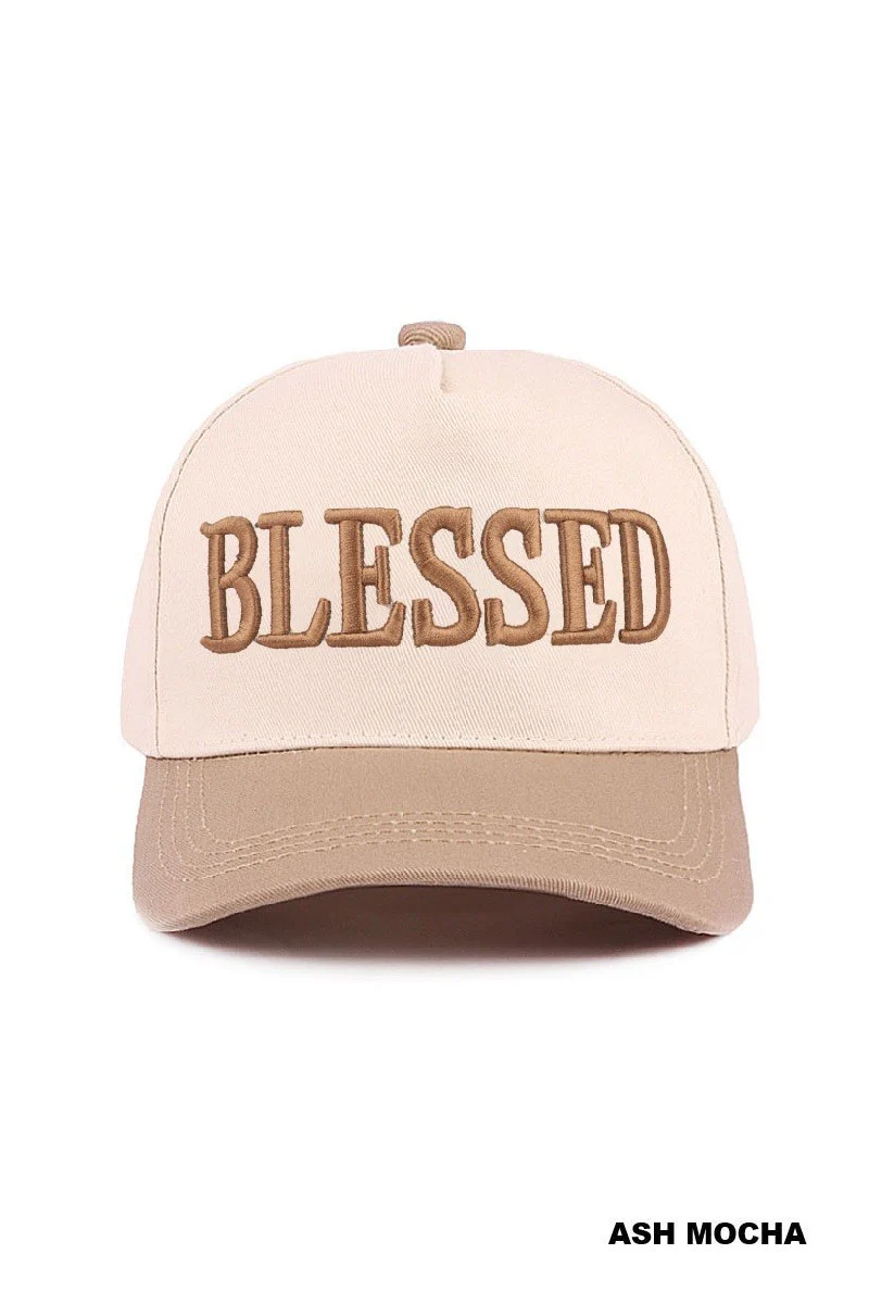 Ash Mocha "BLESSED"Hat