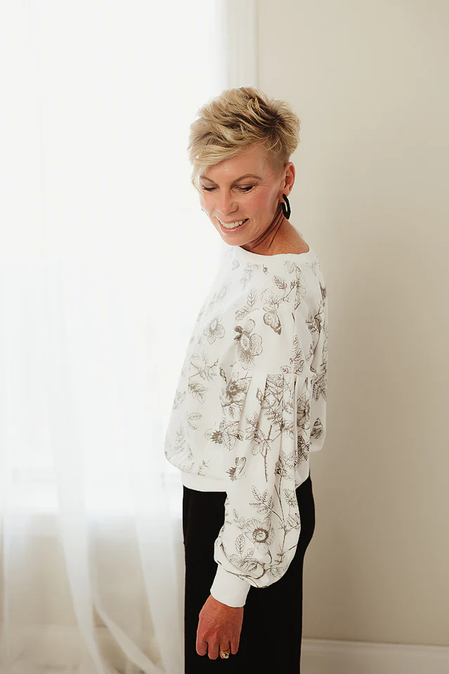 Floral French Terry Top - Image 3