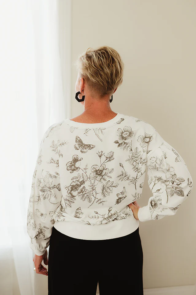Floral French Terry Top - Image 4