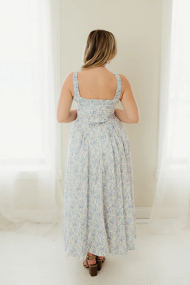 Blue Gardenview Midi Dress - Image 3