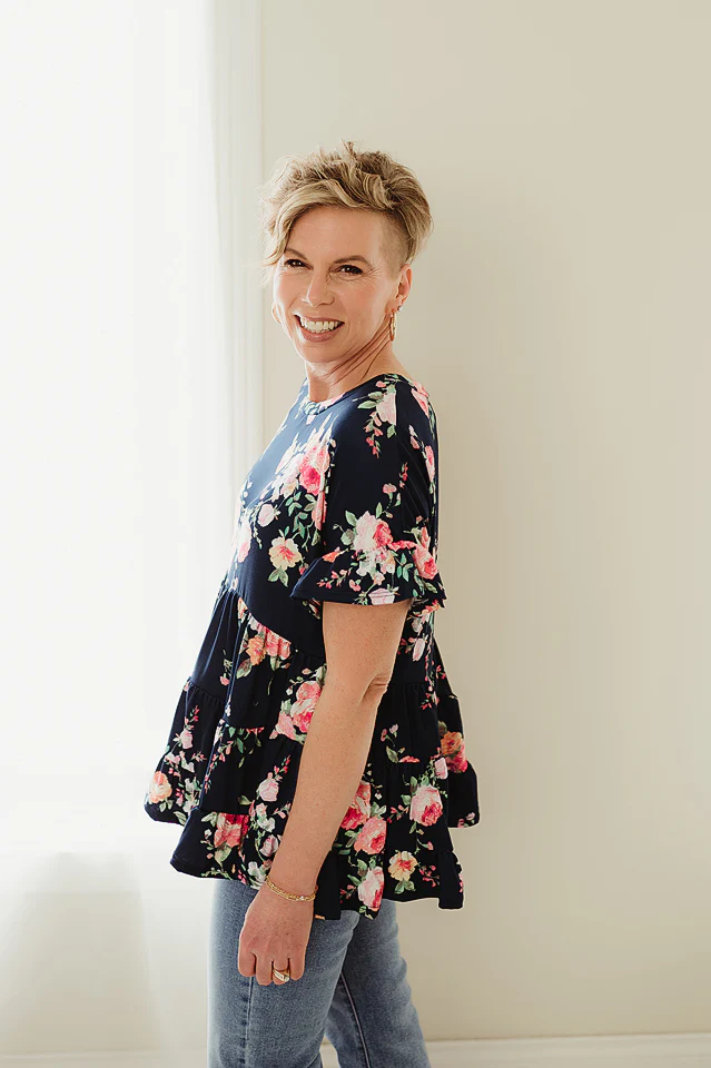 Blooming Peplum Swing Top - Image 3