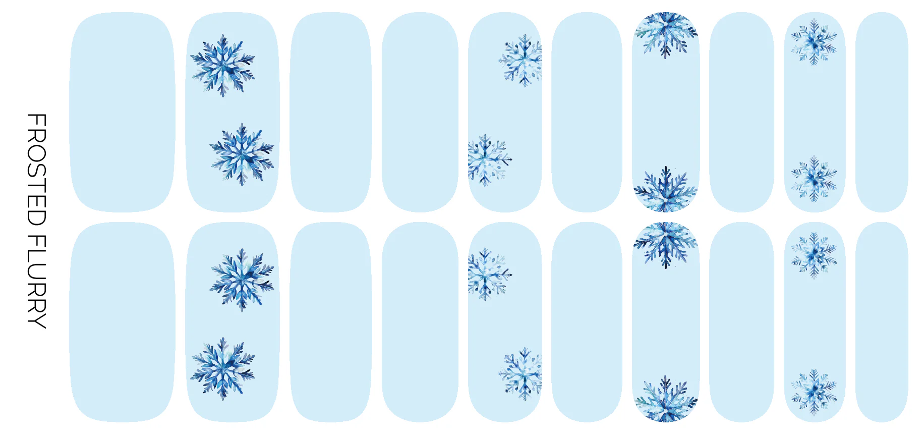 Nail Polish Wraps - Frosted Flurry - Image 3