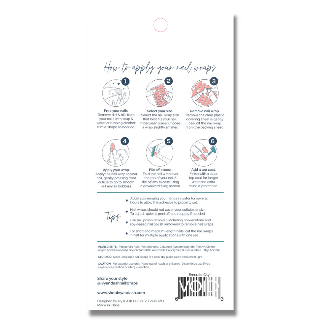 Nail Polish Wraps - Frosted Flurry - Image 5