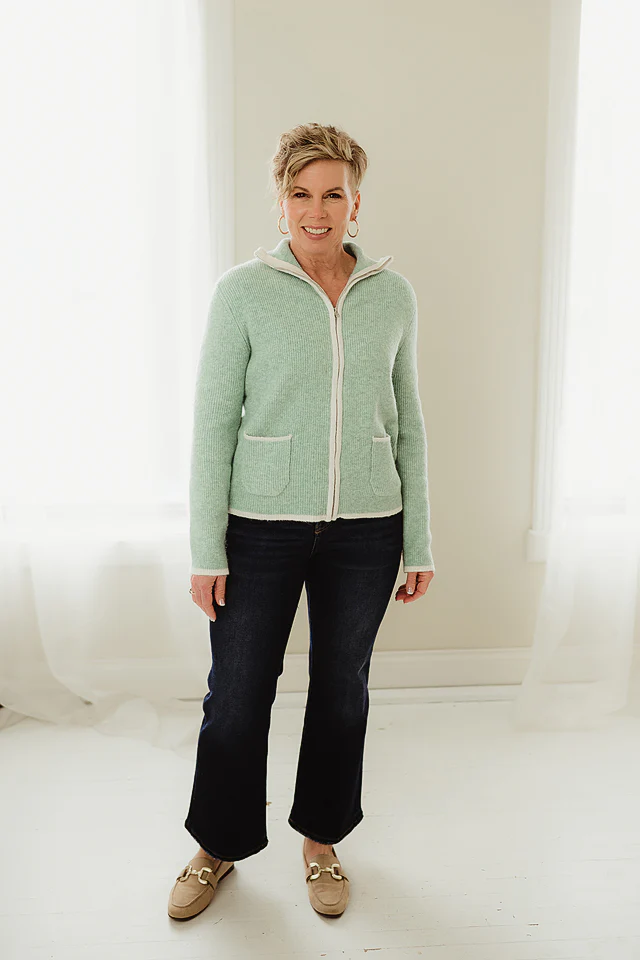 Gail Classic Zip Up Knit - Image 2