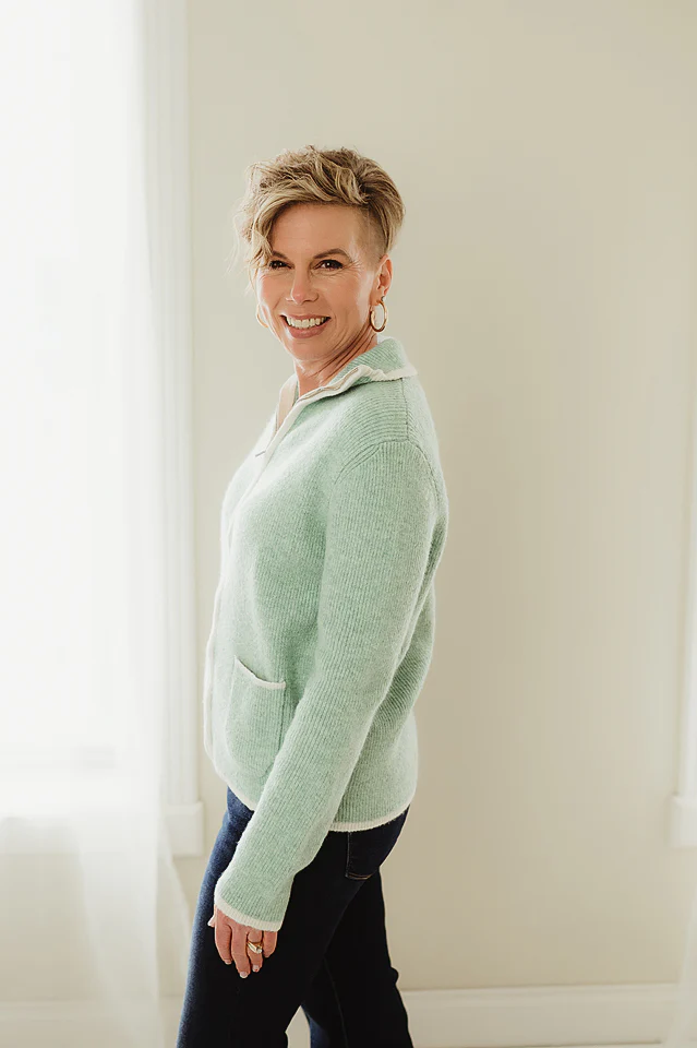 Gail Classic Zip Up Knit - Image 3